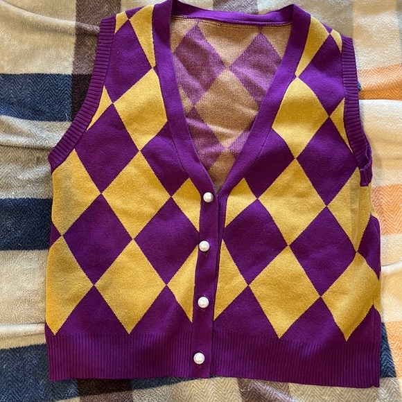 Fashion Brand Company Sweaters - OOAK Fashion Brand Company sample harlequin clown vest